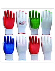 rubber-coated-cotton-gloves-safety-working-gloves găng tay cao su bọc bông an toàn găng tay làm việc  thiết bị an toàn